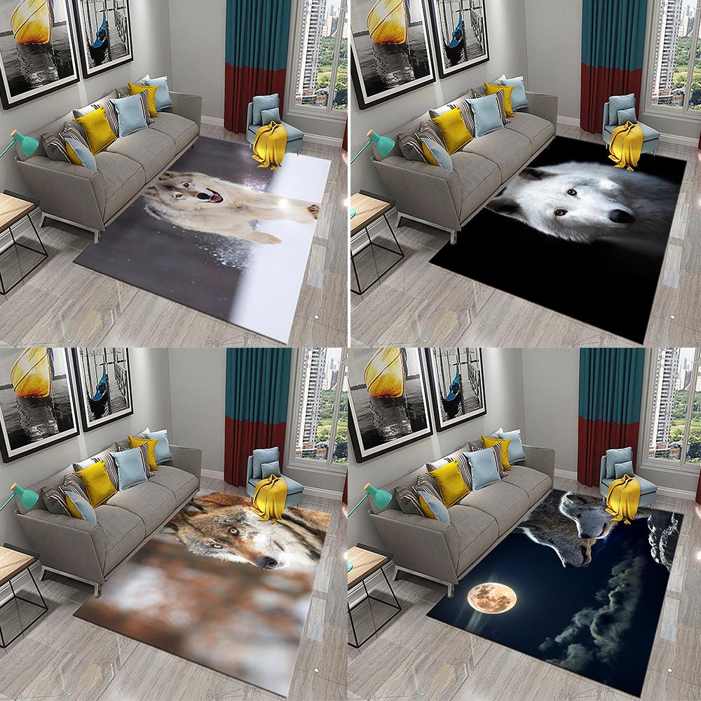 

Мягкие нескользящие коврики для гостиной, кухонные коврики и коврики для спальни, коврики с волками, узоры дикой природы, домашний декор, ванная комната 40x60cm