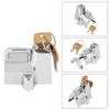 Stainless Steel Motorcycle Helmet Lock with 2 Keys -   and Convenient Helmet    and Hook for Motorcycles and