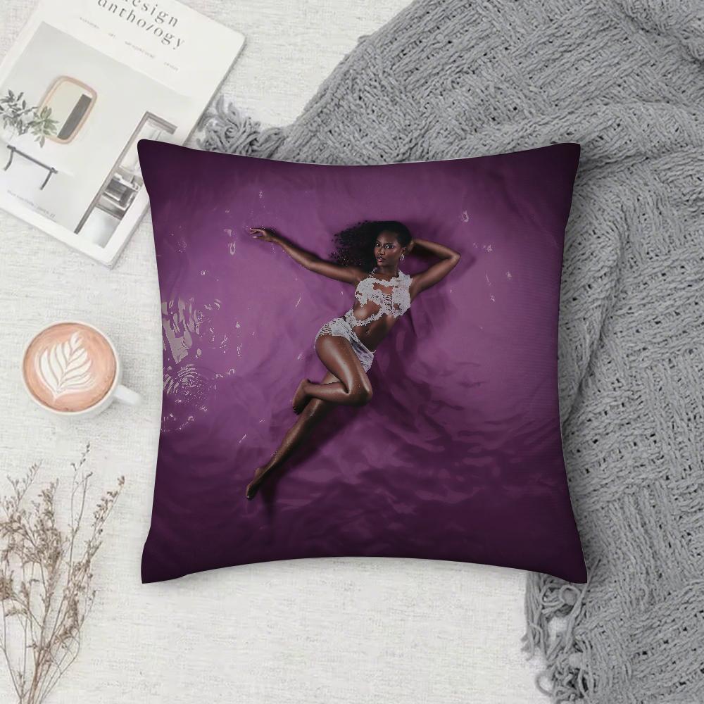 SInger AAyra SStarr Pillow Case Square DoubleSided Printing Sofa Cushion Cover Pillowcase Bedroom Bedside