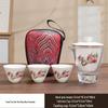 WZ Portable Travel Tea Set - One Pot, Three Cups