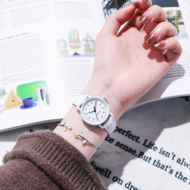Forest Girl Watches, Girls, Middle School Students, Retro Small, Fresh, Simple Temperament, Style белый