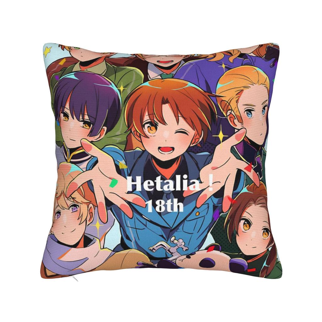 Hetalia Axis Powers Anime Pillow Covers Merch Printed Cushion Cover Decorations  Pillow Case Cover Home Multiple Sizes