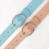 New Fashion Versatile Oval Pin Buckle Women's Belt Simple Style High-end Wide Belt Women's Decorative Jeans Belt