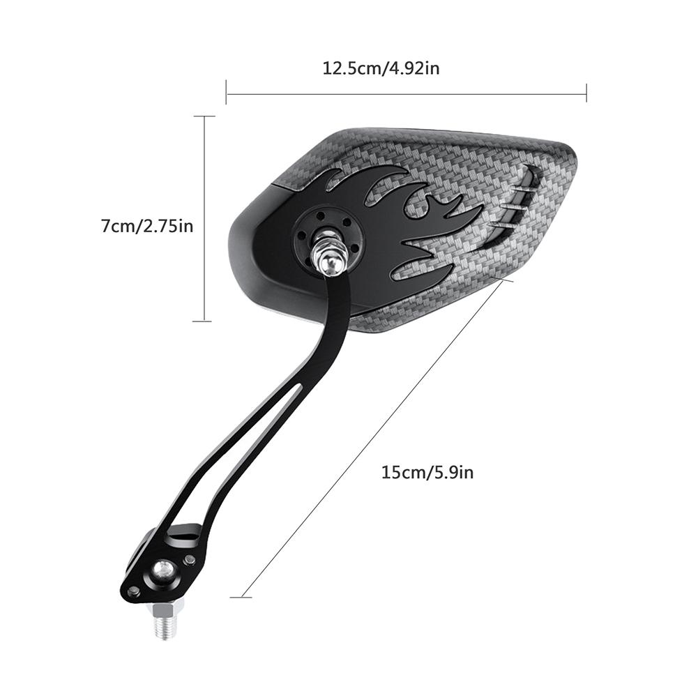 Bicycle Handlebar Rear View Mirror Adjustable Rotatable Reversing Mirror Electric Bike Scooter Accessories