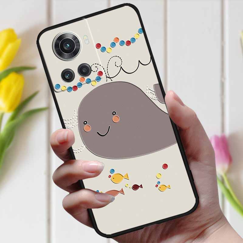 For Oneplus ACE Case Oneplus 10R 5G 3D Relief Cartoon Emboss Silicone Shockproof Cover For Oneplus 10 R Ace Case Coque Bumper