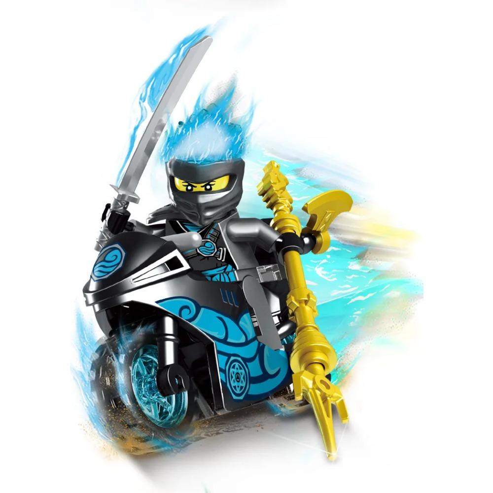 Phantom Ninja Character Model Blocks, Cool Motorcycle Assembly Blocks, Puzzle Toys for Boys and Children, Birthday Gifts