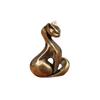 1 Stück Messing-Katzenfigurine, Vintage Messing-Skulptur, Schreibtisch-Handwerk, Kleines Ornament, Katzenstatue für Zuhause/Büro, Wohnkultur