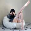Sex Stockings Sexy Lace Silk Bow Long Legs Over Knee Fishnet Socks JK Lace Babes