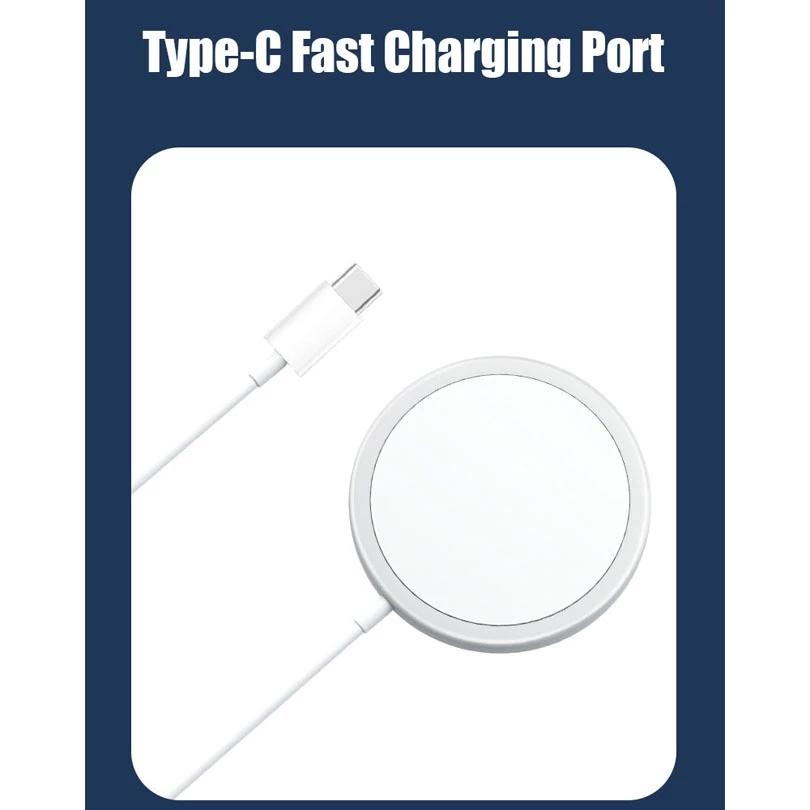 15W Qi Bezdrátová nabíječka Originální Apple Bezdrátová nabíječka pro IPhone 12 Pro Max Rychlé nabíjení Typ C IPhone 12 Mini Rychlé nabíjení
