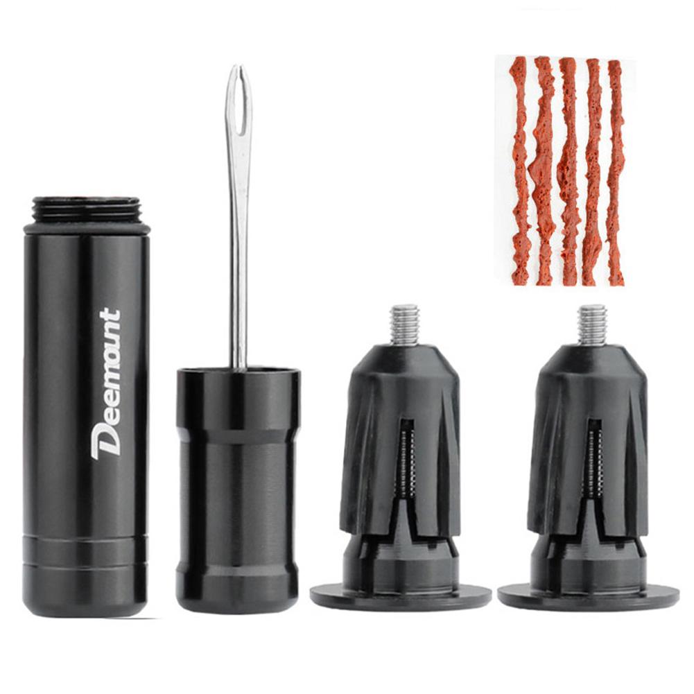 Mountain Bike Sealant Rubber Strip Drill Tyre Puncture Service Repair Tools Kit