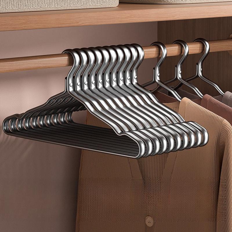 Clothes Hangers Metal, Smooth Surface Shirt Dress Hanger, Durable Heavy Duty Coat Hangers, Standard Hangers for Jacket Trouser