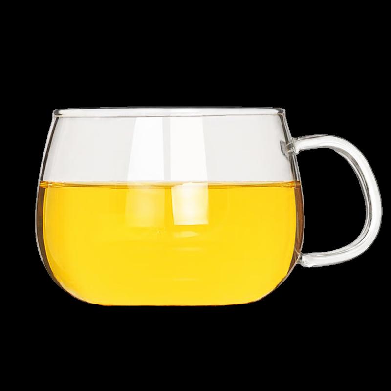 Круглая кружка для кофе и чая из боросиликатного стекла Shangqi с ручкой