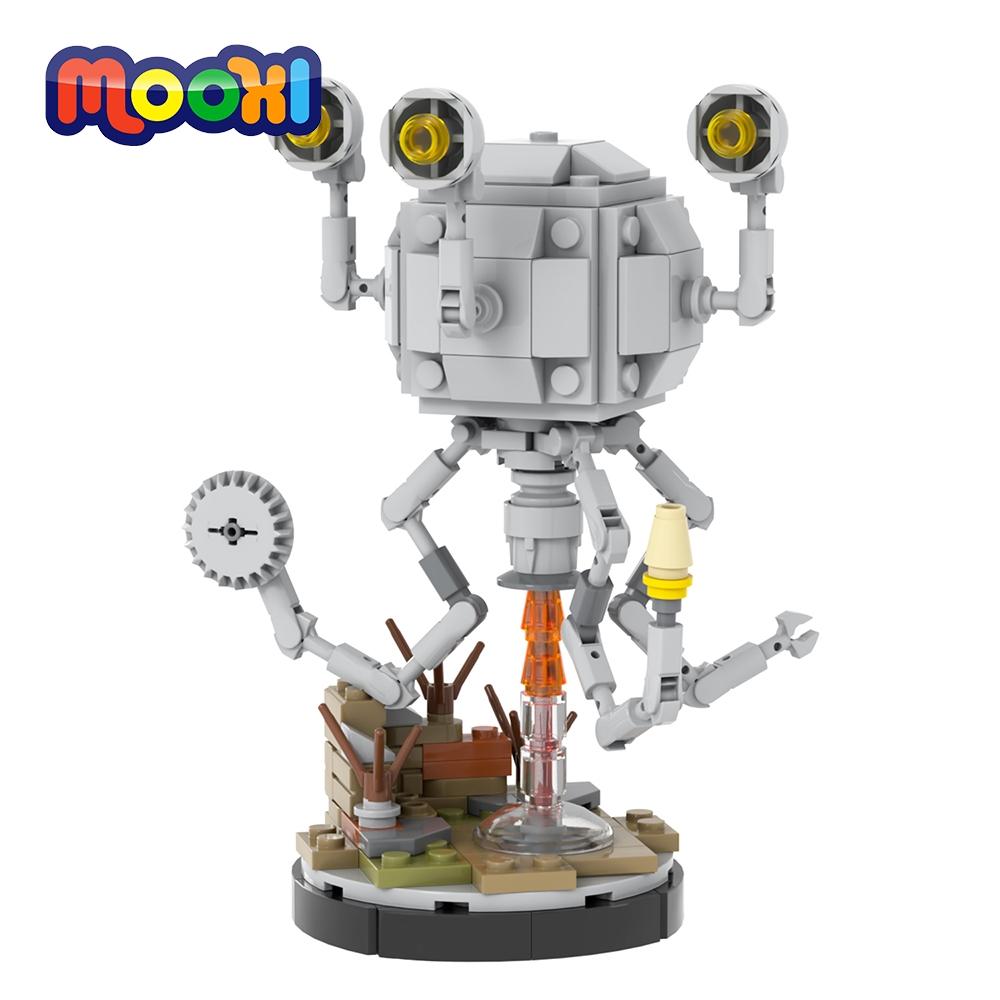 MOOXI Game Series 186Pcs MOC Bricks Mr Handy Multipurpose Robot DIY Building Blocks Kids Toys For Children Birthday Gift MOC1553