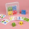 Puzzle Expression Wooden Children Puzzle Toy For Parent Child Interaction
