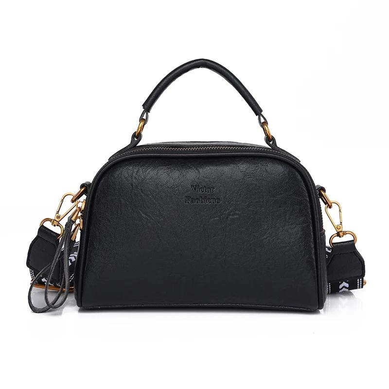 Simplicity Retro Dámská taška přes rameno Vysoce kvalitní kůže Dámská crossbody taška Luxusní značkový design Peněženka a kabelky pro ženy