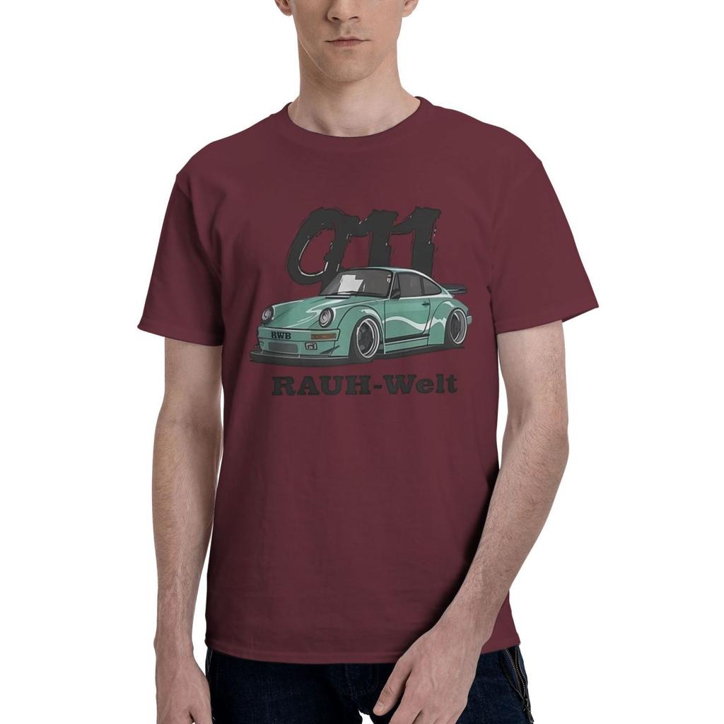 RWB Sports Car Graphic 100 Cotton Casual Breathable Confortable Clothes Mens Clothing Brands Mens Gifts