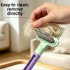 Comfortable Grip Pet Detangling Brush Rounded Teeth Pet Grooming Comb  for Cats and Dogs