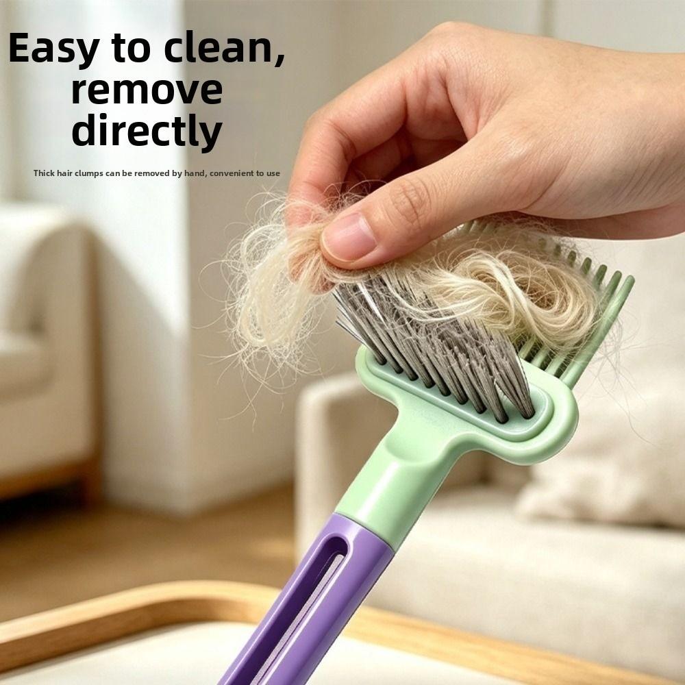 Comfortable Grip Pet Detangling Brush Rounded Teeth Pet Grooming Comb for Cats and Dogs