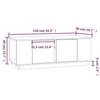 814432 vidaXL Coffee Table Honey Brown 110x50x40 Cm Solid Pine Wood