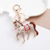 Metal Horse Keychain Sparkling Key Ring New Pony Pendant  Gifts