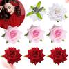3Pcs Fashion SummerBill Hair Clips Rose Flower Hair Decoration  Clips Dual-Purpose Brooch  Multi-Purpose Accessories
