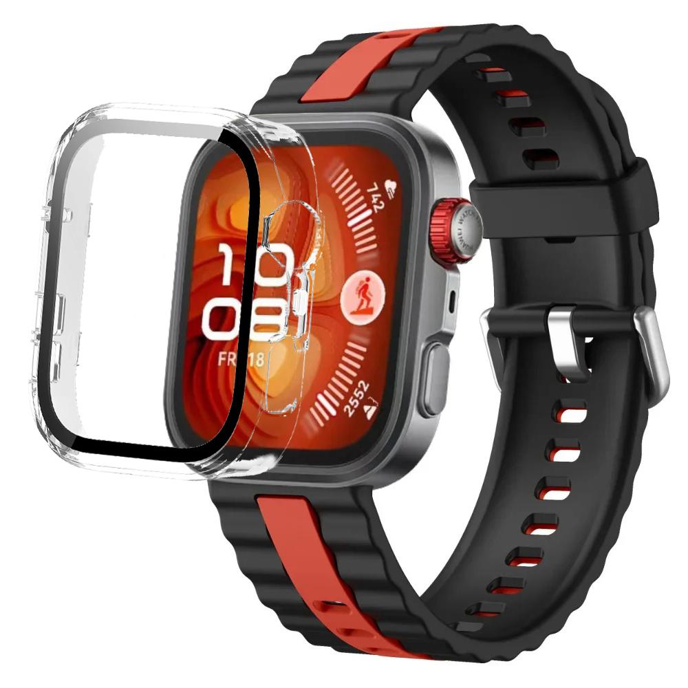 Silikonarmband+PC-Hülle für Huawei Watch Fit 4/Fit 4 Pro Intelligentes Armbandteile für Huawei Watch Fit 3 Uhr Schutzhülle