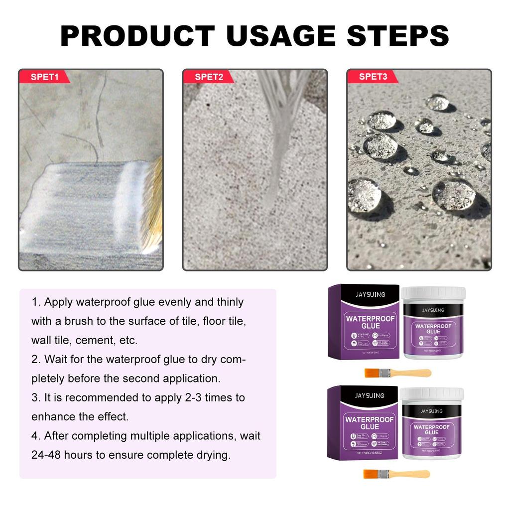 Jaysuing Waterproof Sealant for roof, bathroom, wall, floor gaps repair, multi-purpose sealant waterproof 150g/300g