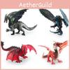 Pvc Dragon Figurine Western Mythology Models Ice Dragon Steel Dragon Desktop Decor