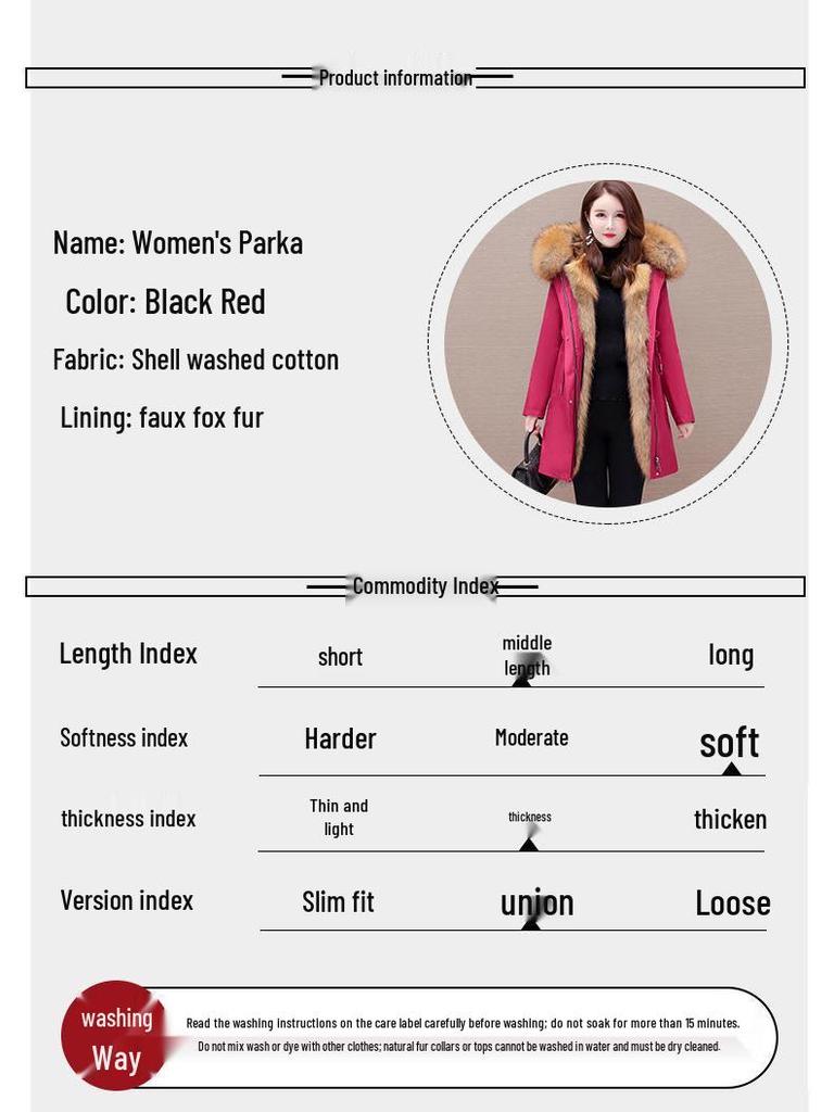 2024 Women's Eco-Friendly Leather Jacket with Detachable Fox Fur Lining