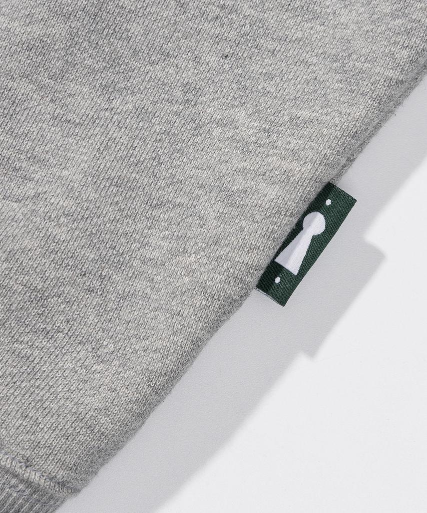 Escapefrom Graffiti Star Print Two-Way Zip-Up Hoodie Gray