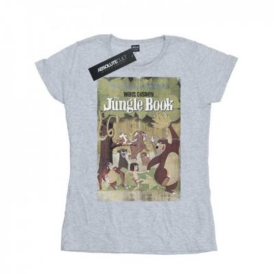 Womens/Ladies The Jungle Book Retro Poster Cotton T-Shirt