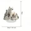 2D Flat Acrylic Polar Bear Desktop Decoration, Animal Theme, with Base, Suitable for Wall Decoration, Porch, Room, Villa, Accents Home, Hallway, or Wo