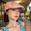 Korean Version Of Niche Pink Love Forward Hat Women'S Summer Sweet Versatile Beret Outdoor Travel Sun Hat