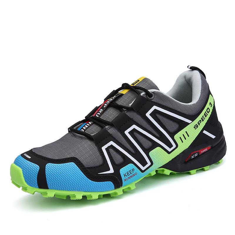 Men's Outdoor Trail Running and Hiking Shoes with Thick Soles