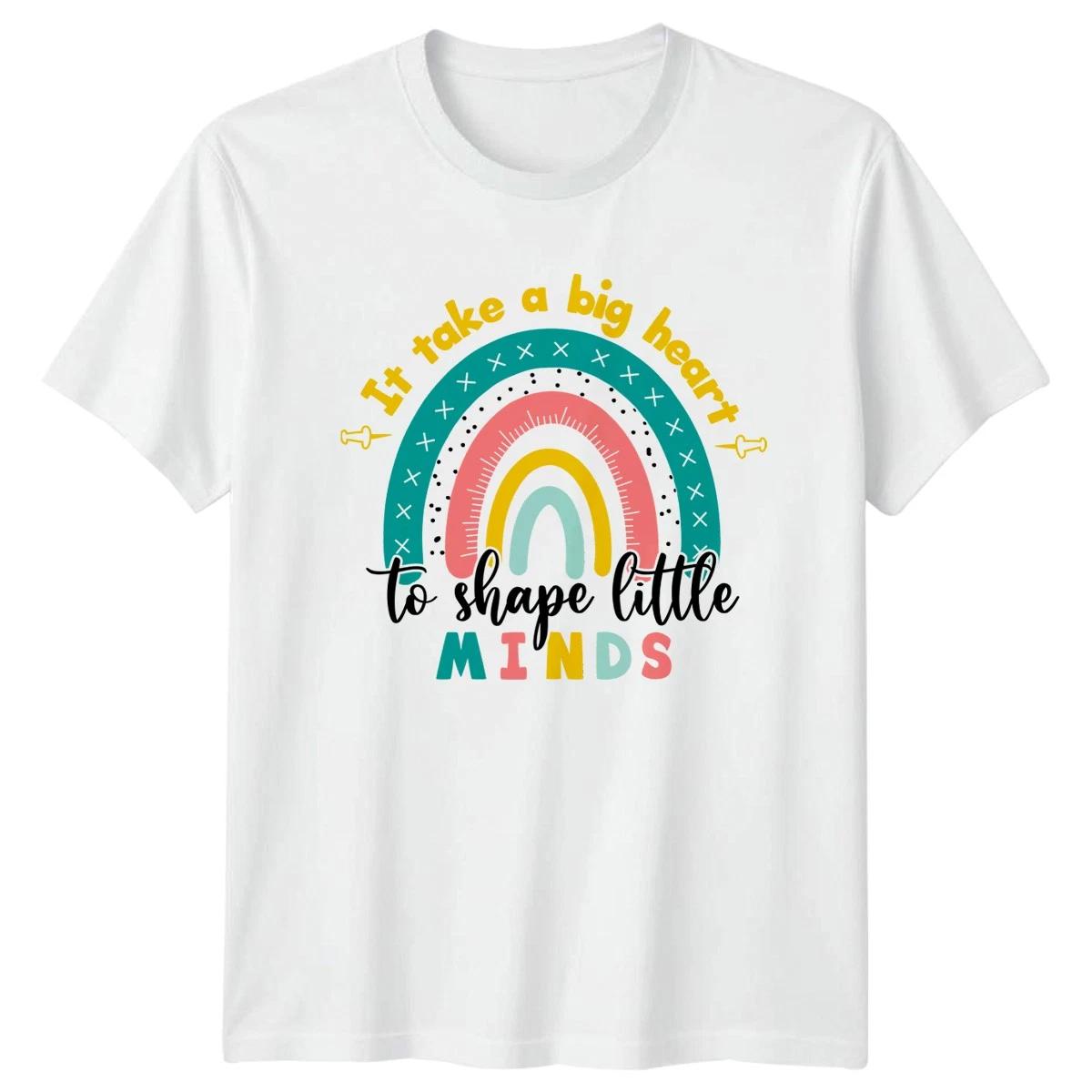 It Take A Big Heart Womens T-Shirt Elementary Teacher Gift For Her XL