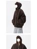 Trendy Reversible Rabbit Fur-Style Cotton Jacket - Men's Winter Retro Cool Hooded Coat, Versatile & Warm for Couples