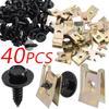 Chassis Engine Guard Metal Nut/Screw Washers U-shape Clip for BMW E46 E92 E90 F10 Car Fender Bumper Cross Head Screws 40/20pcs