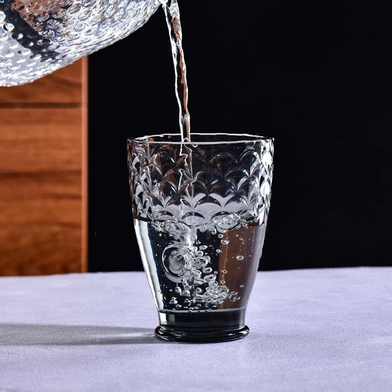 Vintage Relief Koi Fish-shaped Water Glass Set 4 Pieces Of Household Living Room Beverage Glass Set Whiskey Glass Red Wine Glass