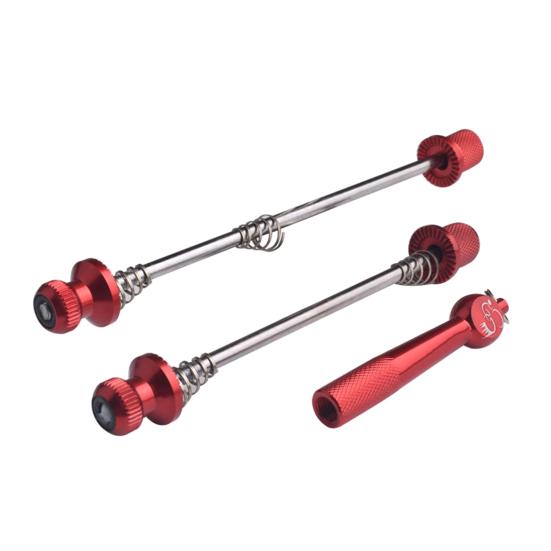 1 Paar MTB Fahrrad Naben Schnellspanner Diebstahlsicherung Spieße Vorne Hinten Leichte Stangen