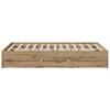 Bed Frame with Storage Artisan Oak 160 x 200 cm
