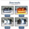 Sinotruk Howo 380/336 Dual-Lens Full LED Headlights, Super Bright Spotlight Flow