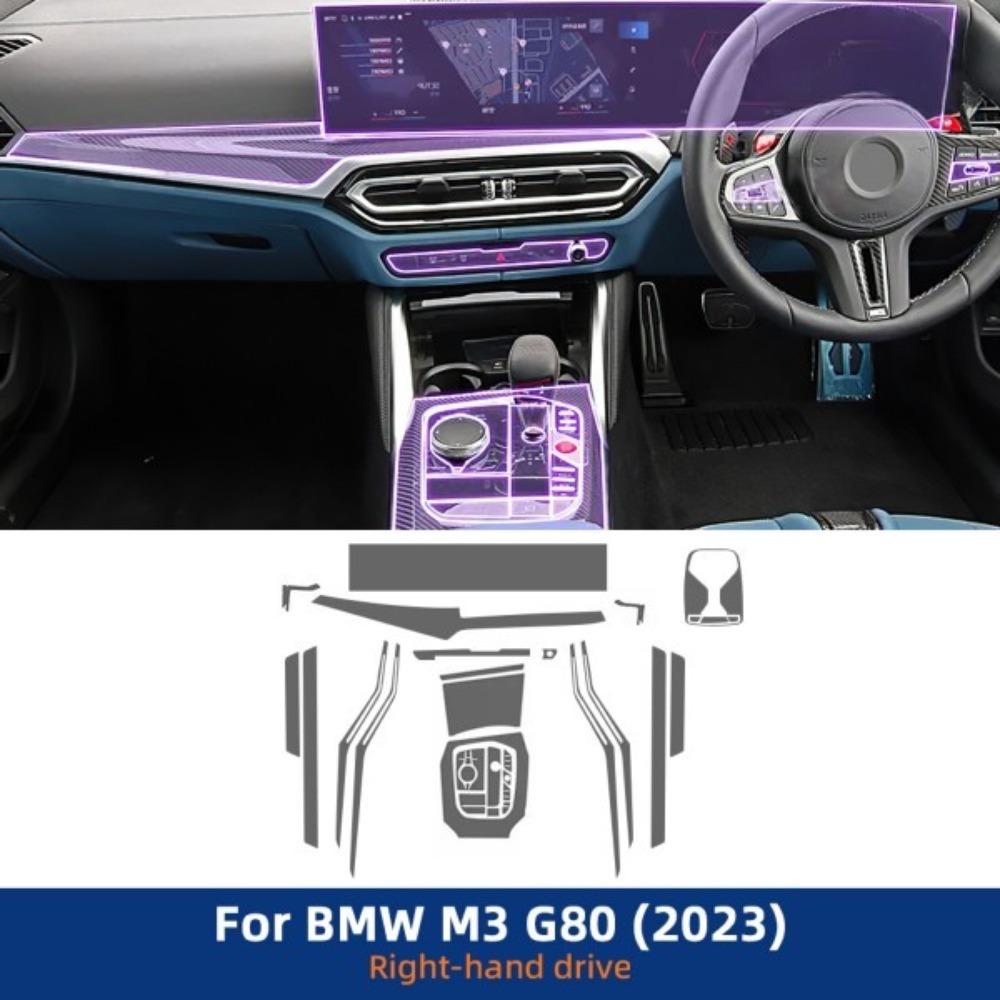 For BMW M3 G80 2023 2024 Invisible Interior TPU Film Full Set Protective Layer Scratch Resistant Car Modification Accessories