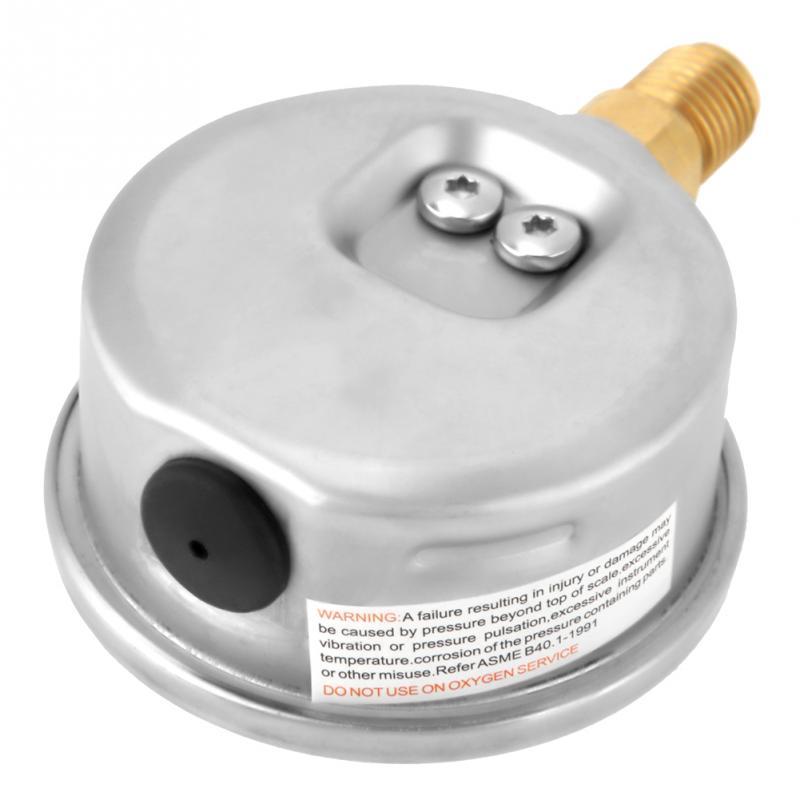 Metal Pressure Gauge 0-250Bar 3750PSI 0-600Bar 8500Psi 1/4" 63mm Dial Hydraulic Water Pressure Gauge manometer pressure measure