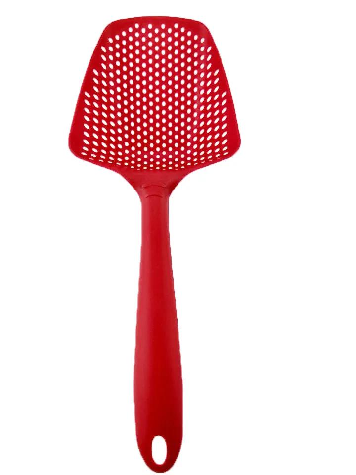 Kitchen Spoon Filter Cooking Shovel Strainer Scoop Plastic Spoon Plastic Strainer Scoop Colander Leaking Shovel Accessories
