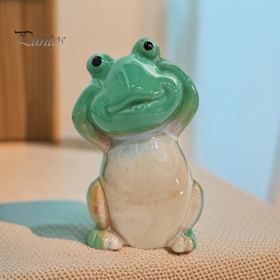 1/2ks Cartoon Green Keramic Frog Kryty na záchodové šrouby Snadná instalace Dekor do koupelny se zvířecím motivem