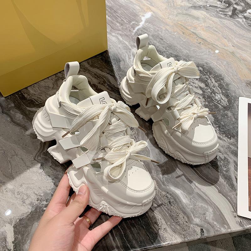 Chaussures de Papa Design de Luxe 2024 Été et Automne Chaussures de Course Décontractées pour Femmes Chaussure Unique Polyvalente pour Femmes Chaussures Baskets