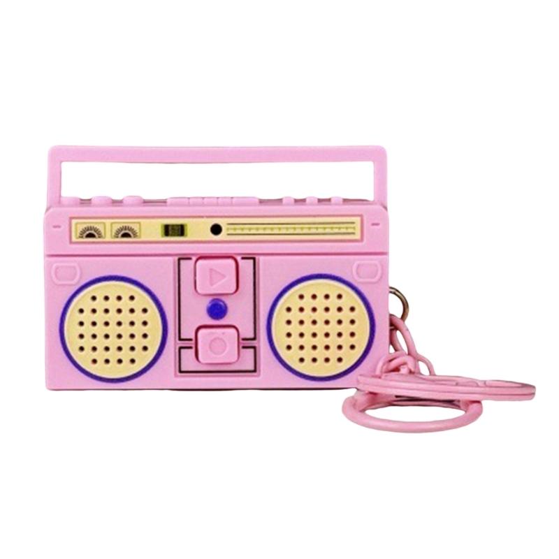 Mini Voice Recorder Keychain Recorder Keychain Creative Tape Recorder Keychain Portable Keychain Pendants for Backpacks