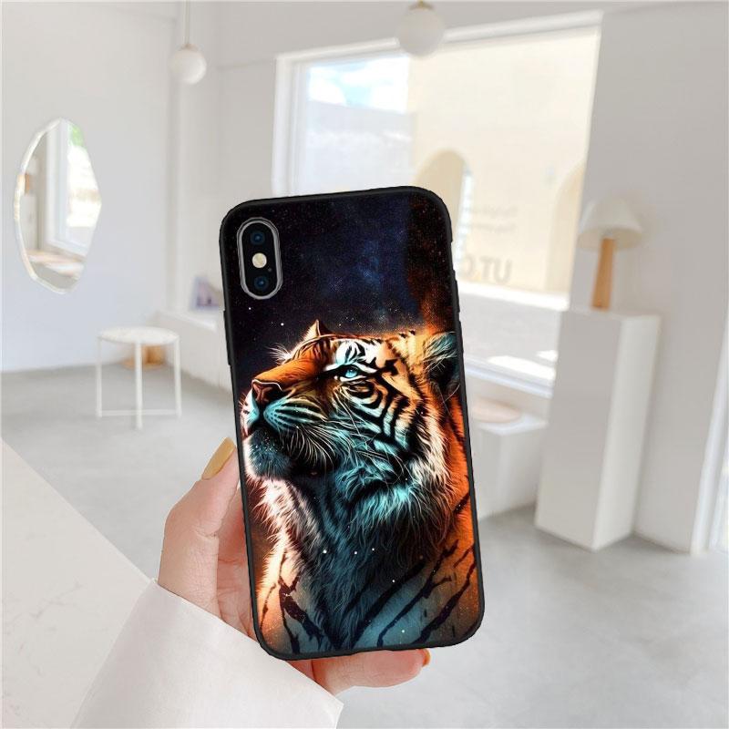 LO6 Dieren Tijger Zachte Shell Telefoonhoesje voor Samsung Galaxy S20 S21 S22 Ultra FE + Plus A21S A22 A24 A25 A26 A30 A30S A31