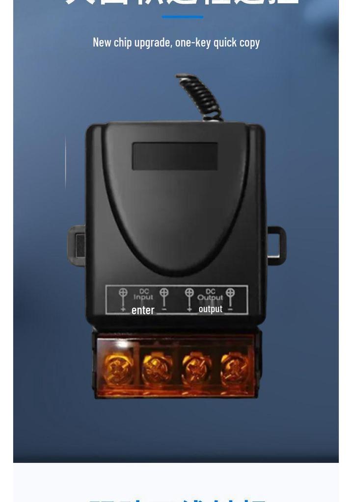 Multi-Voltage Wireless Remote Control Switch for Water Pumps and Electric Vehicle Lighting