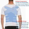 Men's Compression Shirt Undershirt Slimming Tank Top Workout Vest Abs Abdomen Slim Body Shaper Short Sleeve T Shirt